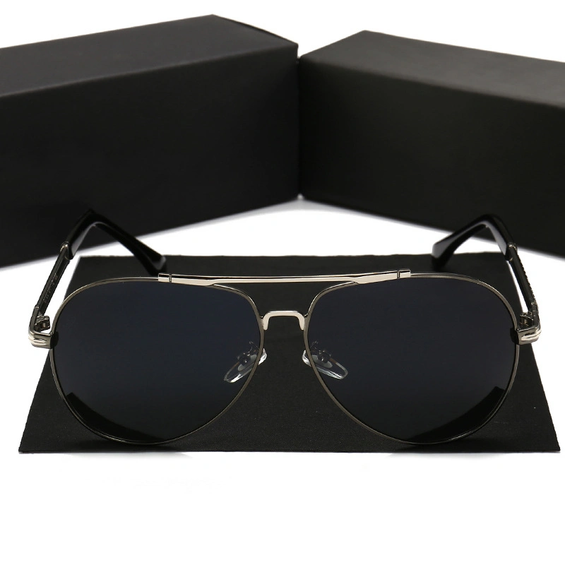 Wholesale High Quality Custom Logo UV400 Night Driving Bridge Sport Metal Frame 2023 Brand Men Fashion Sunglasses