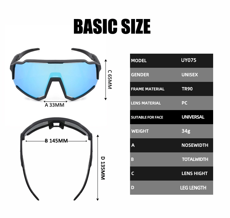 Anti Scratch Outdo Tr90 Frame Oversize Cycling Driving Cool Polarized Sports Sunglasses