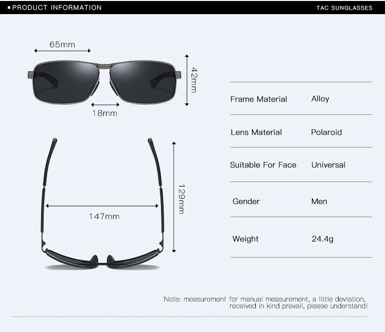 Custom or Standard Low Price Clear Alloy Sunglass