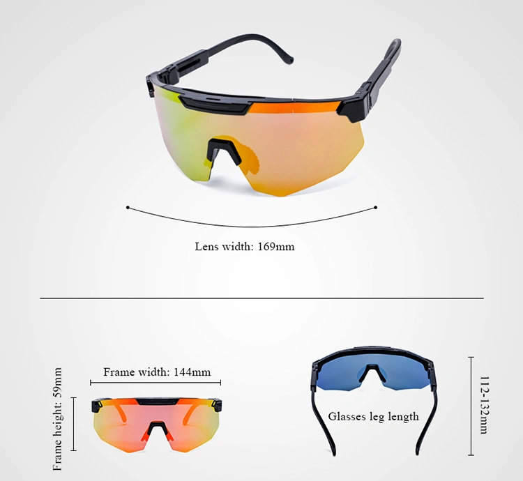 Wholesale Custom Brand Designer UV400 Polarized Sports Sunglasses for Cycling Running Baseball