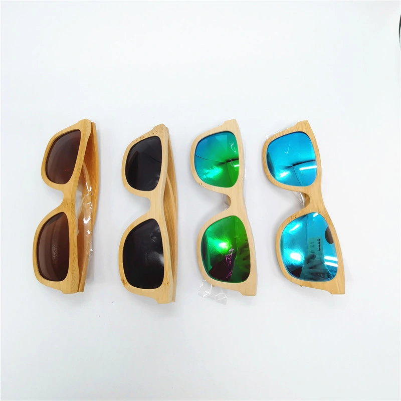 Stylish Bamboo Sun Glass Wooden Bamboo Sunglasses for Women/Man