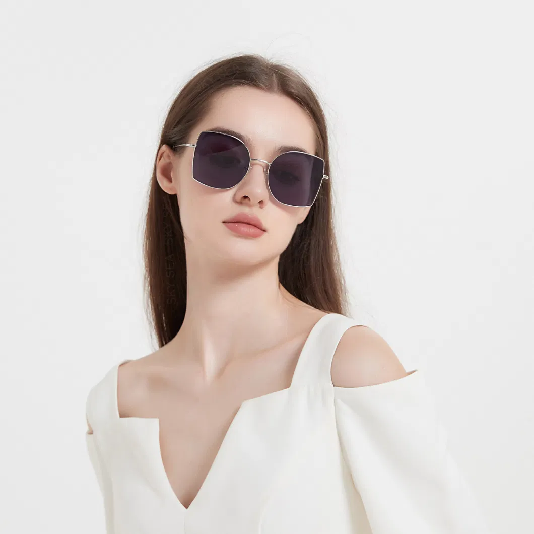 2023 Design Metal Chic Good Quality Large Frame Sunglasses for Men Women