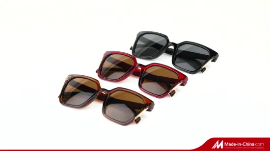 Promotion High Quality Oversized Luxury Diamond Plastic Sunglasses (WSP21020)