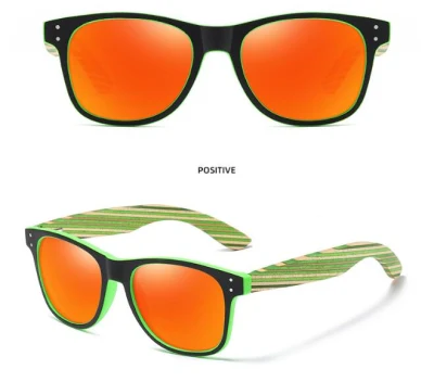 High Quality Wholesale Mirror Lens China Wood Bamboo Sunglasses